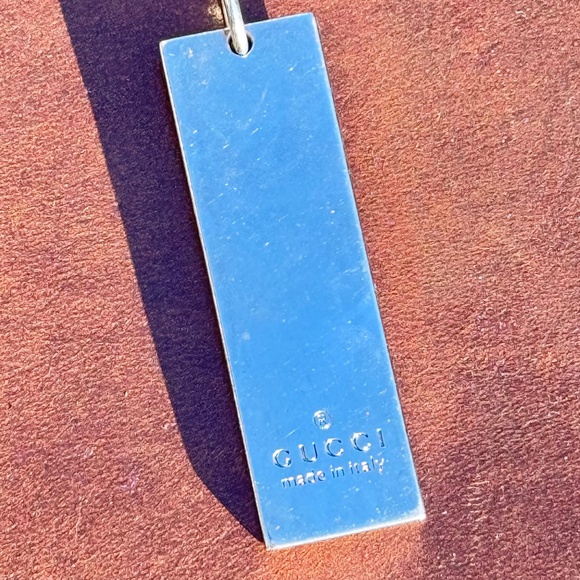 GUCCI Pre-Owned Silver & Black Canvas Monogram Keychain - Picture 15 of 15